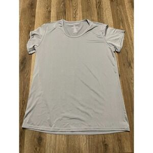 Realessentials Shirt, Women's Size Large, Gray, Round Neck